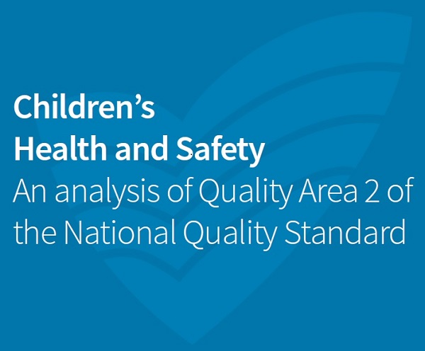 2016 Analysing Quality Area 2 - Children's Health and Safety hero image