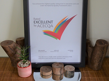 rated Excellent by ACECQA certificate