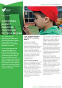 QA1 Supporting agency: Involving children in decision-making information sheet cover image