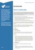 Excursions policy and procedure guidelines cover image