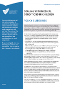 Dealing with medical conditions in children policy and procedure guidelines cover image