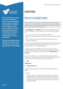 Staffing policy and procedure guidelines cover image