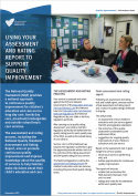 information sheet - Using your assessment and rating report to support quality improvement
