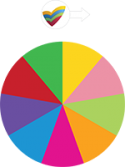 A seven colour spinner featuring the ACECQA logo on top.