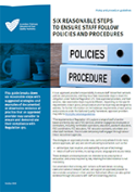 Six reasonable steps to ensure staff follow policies and procedures thumb