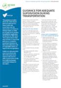Information sheet - Guidance for adequate supervision during transportation cover image