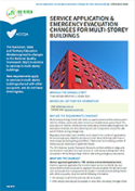 cover of Multi-storey buildings: Evacuations and approvals information sheet