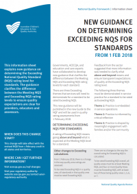 New guidance on determining Exceeding NQS for Standards from 1 Feb 2018 cover image