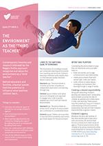 QA3 The environment as 'The Third Teacher' information sheet cover image