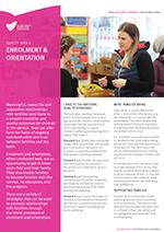 QA6 Enrolment and orientation information sheet cover image