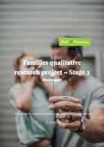 Families Qualitative Research Project Report 2018 cover image
