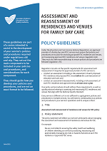 Assessment and reassessment of residences and venues for FDC policy and procedure guidelines cover image