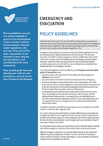 Emergency and evacuation policy and procedure guidelines cover image