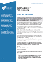 Sleep and rest for children policy and procedure guidelines cover image