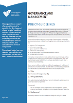 Governance and management policy and procedure guidelines cover image