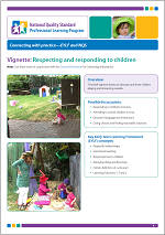 Connecting with practice: Supporting resource – Respecting and responding to children video thumbnail image