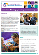 NQS PLP e-Newsletter: Transitions – moving in, moving up and moving on thumbnail image