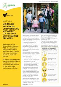 QA2 Minimising the risk of children being mistakenly locked in or out of service premises