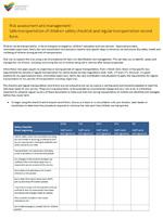 Risk Assessment and Management - Safe transportation of children safety checklist and regular transportation record form