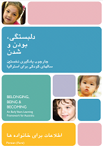Belonging, Being and Becoming: The Early Years Learning Framework – Information for families – Farsi cover image