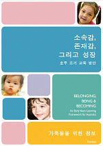 Belonging, Being and Becoming: The Early Years Learning Framework – Information for families – Korean cover image