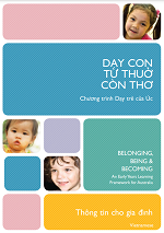 Belonging, Being and Becoming: The Early Years Learning Framework – Information for families – Vietnamese cover image